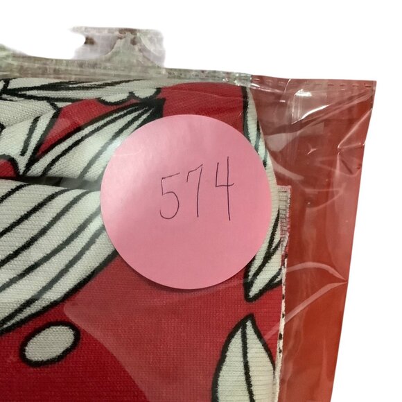 Chico's Red Floral V-Neck Sweater Silk Blend XL Size 3 Graphic Print - Picture 7 of 7